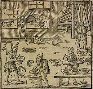 1561 Prints: Refining silver, preparing containers
