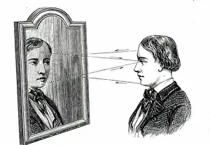 Reflect Prints: The reflection of an object in a plane mirror