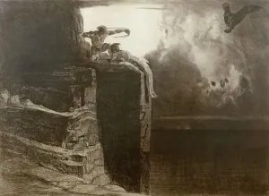Titan Prints: The Release of Prometheus (etching)