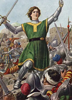 Representation of Catherine Sforza (Caterina) (1463-1509) defending the city of Forli against Cesar Borgia Representation of Catherine Sforza (Caterina) (1463-1509) defending the city of Forli against Cesar Borgia