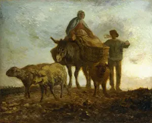 Exhaustion Prints: Return from the Fields, (oil on canvas)