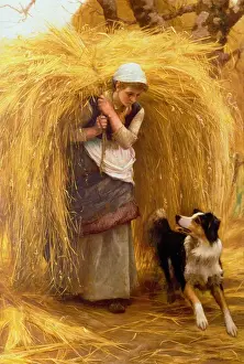 Arthur Hacker Prints: Returning from the Hayfield