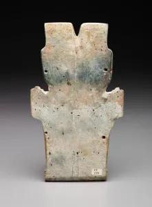 Shamanism Prints: Reverse of an Anthropomorphic Plaque, Possibly the Fire Serpent, Preclassic period