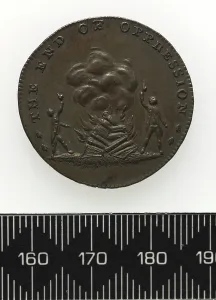 Victorious Prints: Reverse of the End of Repression Token (copper)