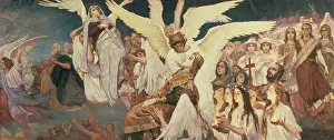 Victor Mikhailovich Vasnetsov Prints: Right Panel from the Threshold of Paradise, 1885-96 (oil on canvas)