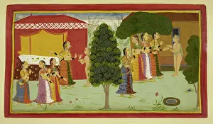 Religious Group Prints: Rishyasringa & the courtesans