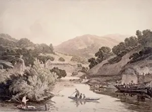 V And A Watercolours 35mm Prints: River Scene in Devonshire