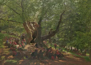 Robin Hood and his Merry Men in Sherwood Forest, 1859 (gouache & gum arabic on paper) Robin Hood and his Merry Men in Sherwood Forest, 1859 (gouache & gum arabic on paper)