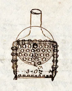 Detail of Rocket, end view, from Rastricks notebook, 1829 (pen & ink on paper)