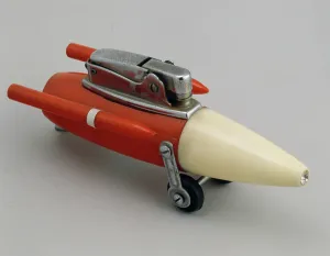 Missile Prints: Rocket-shaped Crown table lighter, 1950s, United Kingdom, 20th century