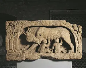 Origins Prints: Romulus and Remus (limestone)