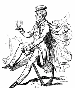 Drunkness Prints: A sailor drinking, 1850