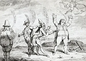 1780s Prints: Satirical etching