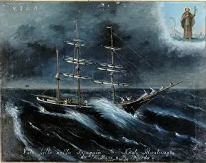A schooner about to fail