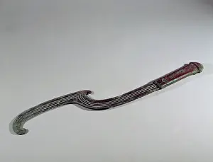 Bronze Metal Prints: Scimitar-like dagger From Tello