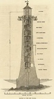 Charles Knight Prints: Second Eddystone lighthouse
