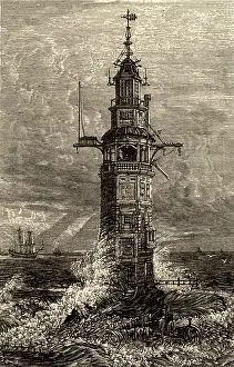 Charles Knight Prints: Second Eddystone lighthouse