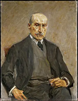 Max Liebermann Prints: Self-portrait (panting)