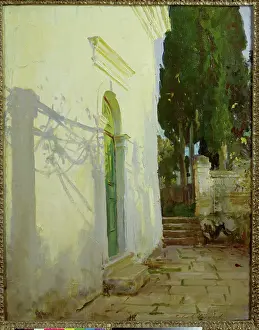 Shadows on a wall in Corfu
