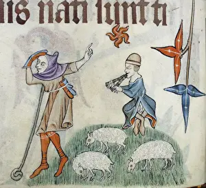 Pasture Prints: Two shepherds