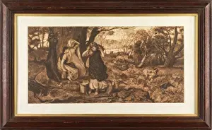 Robert Walker Macbeth Prints: Only a Shower (etching)