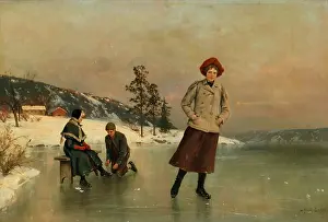 Axel Hjalmar Ender Prints: Skating