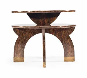 Side Table Prints: Small table with double-tray