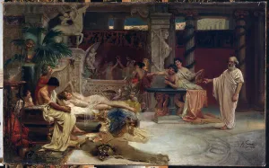 Socrates seeking Alcibiades in the house of a Hetaera, 1875 (oil on canvas) Socrates seeking Alcibiades in the house of a Hetaera, 1875 (oil on canvas)