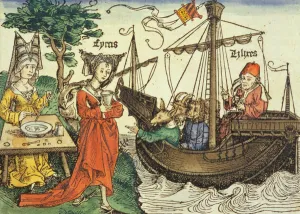 A Sorceress, probably Circe with the cup of poison and Odysseus with his companions A Sorceress, probably Circe with the cup of poison and Odysseus with his companions