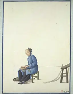 Weaver Prints: Spinning thread