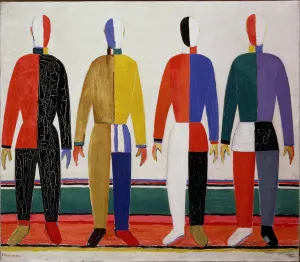 Sportsmen, or Suprematism in Sportsmen's Contours, 1928-32 (oil on canvas) Sportsmen, or Suprematism in Sportsmen's Contours, 1928-32 (oil on canvas)