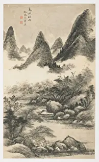 Spring Tree Grove Before Rain, from an album of 12 leaves, 1723 (ink & colour on paper) Spring Tree Grove Before Rain, from an album of 12 leaves, 1723 (ink & colour on paper)