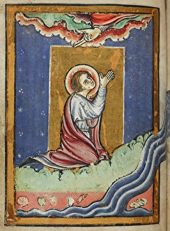 Common Prayer Prints: St. Cuthbert praying