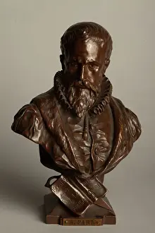 Leon Wyczolkowski Prints: Statue. Bust of A. Pare. Signed E. Picault