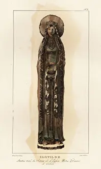 Collection Of Costumes Prints: Statue of Clotilde (c)