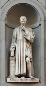 Statue of Niccolo Machiavelli (Nicolas Machiavel) (1469-1527), politician, Italian philosopher Statue of Niccolo Machiavelli (Nicolas Machiavel) (1469-1527), politician, Italian philosopher