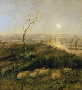Strayed, a Moonlight Pastoral, 1878 (oil on canvas) Strayed, a Moonlight Pastoral, 1878 (oil on canvas)