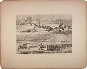 Stuck in the mud, 1876 (etching)