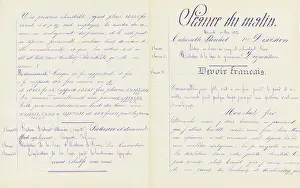 Ecriture Prints: Student notebook: continuation of problems