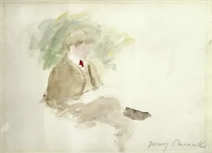 Mary Stevenson Cassatt Prints: Study of a Boy (w/c)