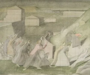 Study for the Deluge, 1919 (pencil & w/c on paper) Study for the Deluge, 1919 (pencil & w/c on paper)