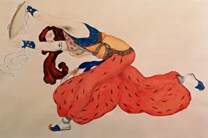 William Henry Hamilton Trood Prints: A Study for a figure of a dancer for Scheherazade