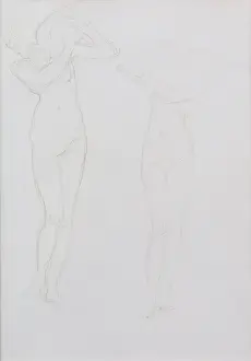 William Blake Richmond Prints: Study (metalpoint)