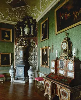 Johann Friedrich Nilsson Eosander Prints: Study with writing desk