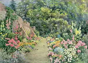 Prints of CW24772 A Summer Herbaceous Border by Stannard, Lilian (1877-1944); Private Collection; eChristopher Wood Gallery, London, UK; English, out of copyright Images Dated 2008 February: A Summer Herbaceous Border