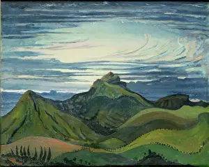 James Dickson Innes Prints: Sunset in the Pyrenees, c.1912-13