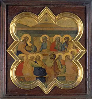 Quatrefoil Prints: The Last Supper (tempera on panel)
