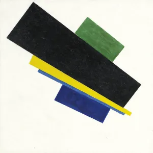 Suprematism, 18th Construction. Peinture de Kasimir Severinovich Malevitch (Malevich