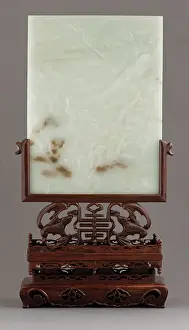 Nephrite Prints: Table Screen (white nephrite)