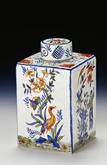 Caddy Prints: Tea caddy, ceramic container for tea, 18th-19th century